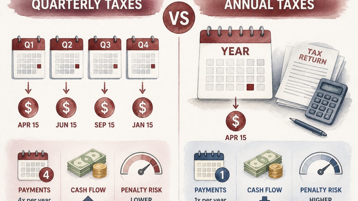 Quarterly vs Annual Taxes for Freelancers
