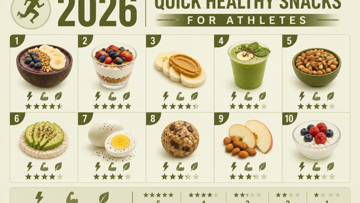 Quick Healthy Snacks for Athletes: 2026 Guide