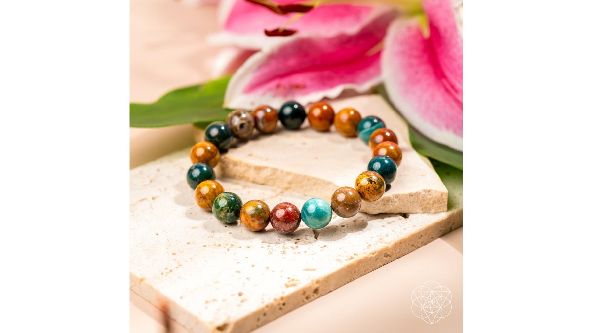 Quiet My Mind – Ocean Jasper Bracelet