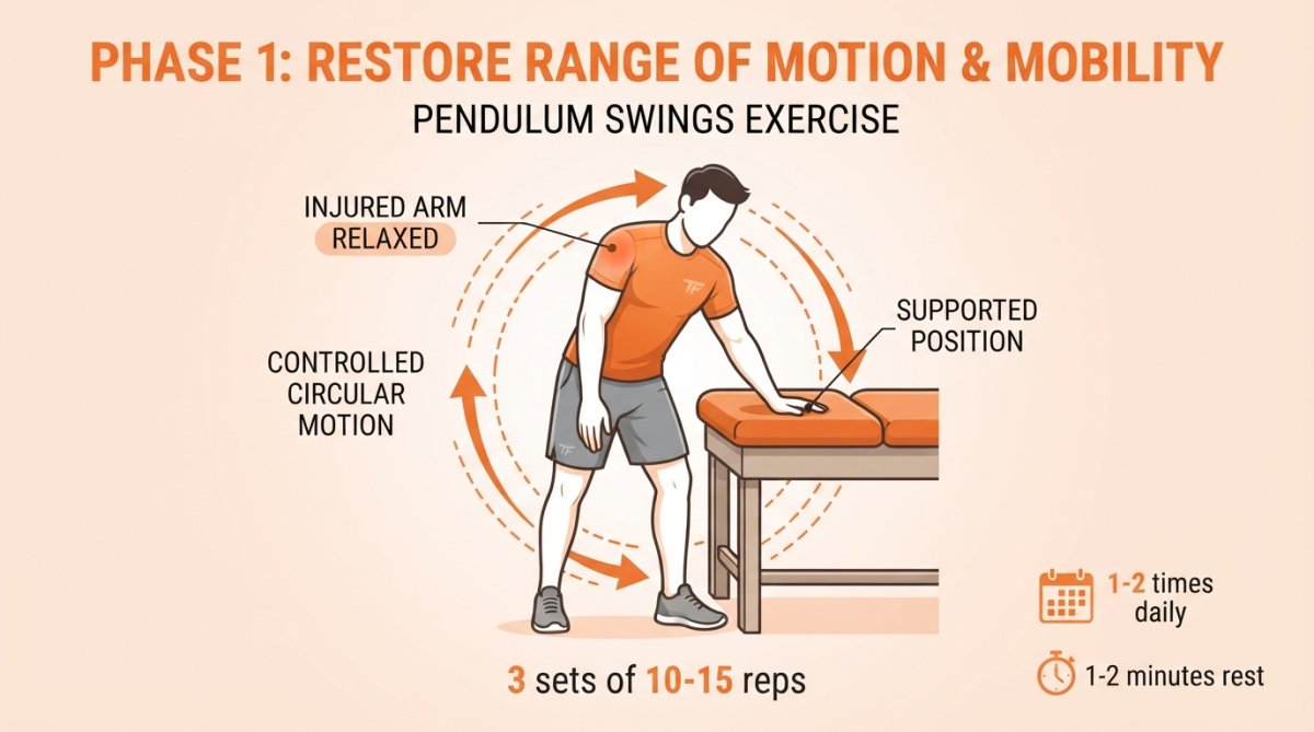 Professional illustration showing rebuild muscle after shoulder injury
