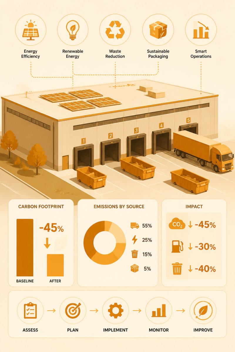 Reduce Carbon Footprint for Logistics Warehouses
