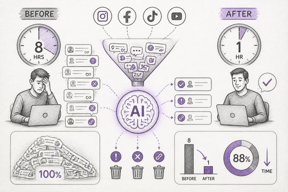 Reduce Manual Social Media Moderation Time: A How-To Guide