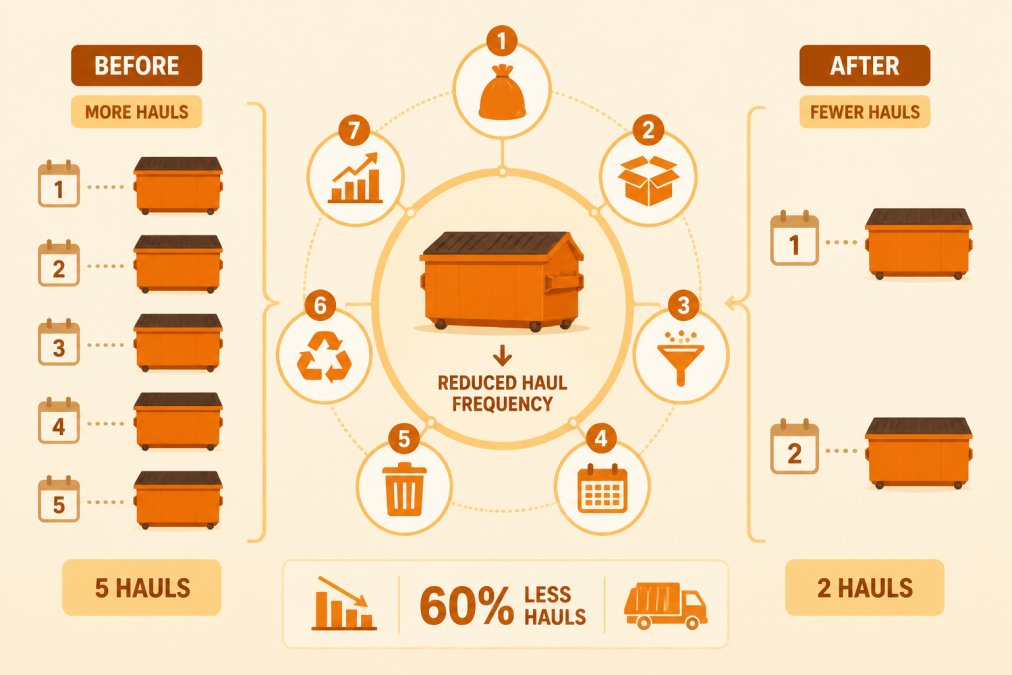 Reducing Waste Hauling Frequency: 7 Tips That Work