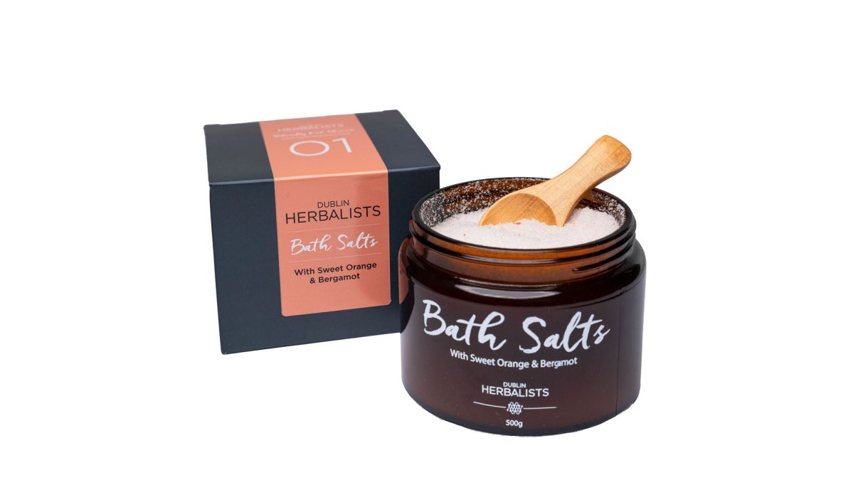 Relaxing Dublin Herbalist Bath Salts – With Sweet Orange & Bergamot