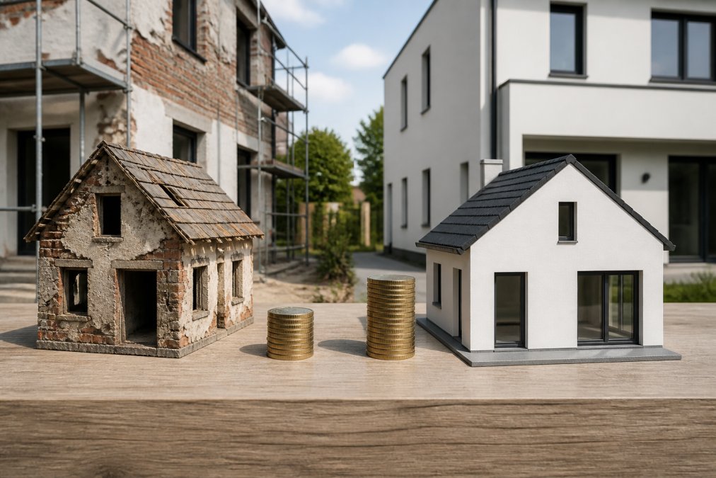 Renovatie versus nieuwbouw kosten vergelijken in 2026