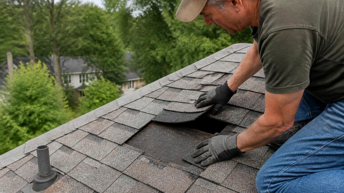 Repairing Wind Damaged Asphalt Shingles Yourself
