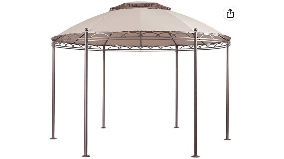 Replacement Canopy Top Cover for Round Park Gazebo - RipLock 350