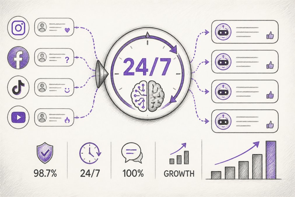 Reply 24/7 Automatically for Brand Management