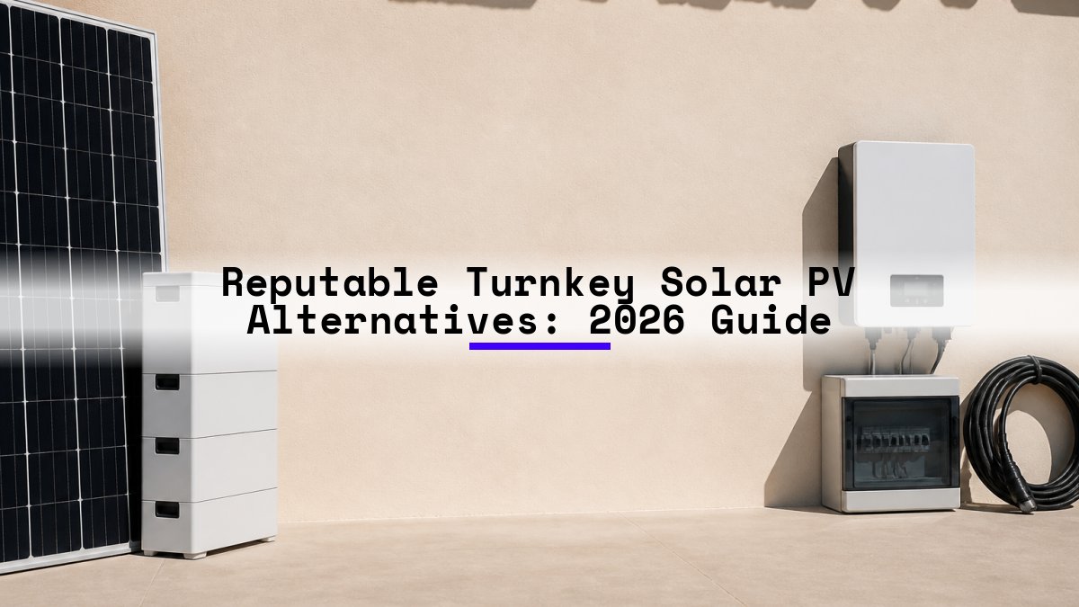 Reputable Turnkey Solar PV Alternatives: 2026 Guide