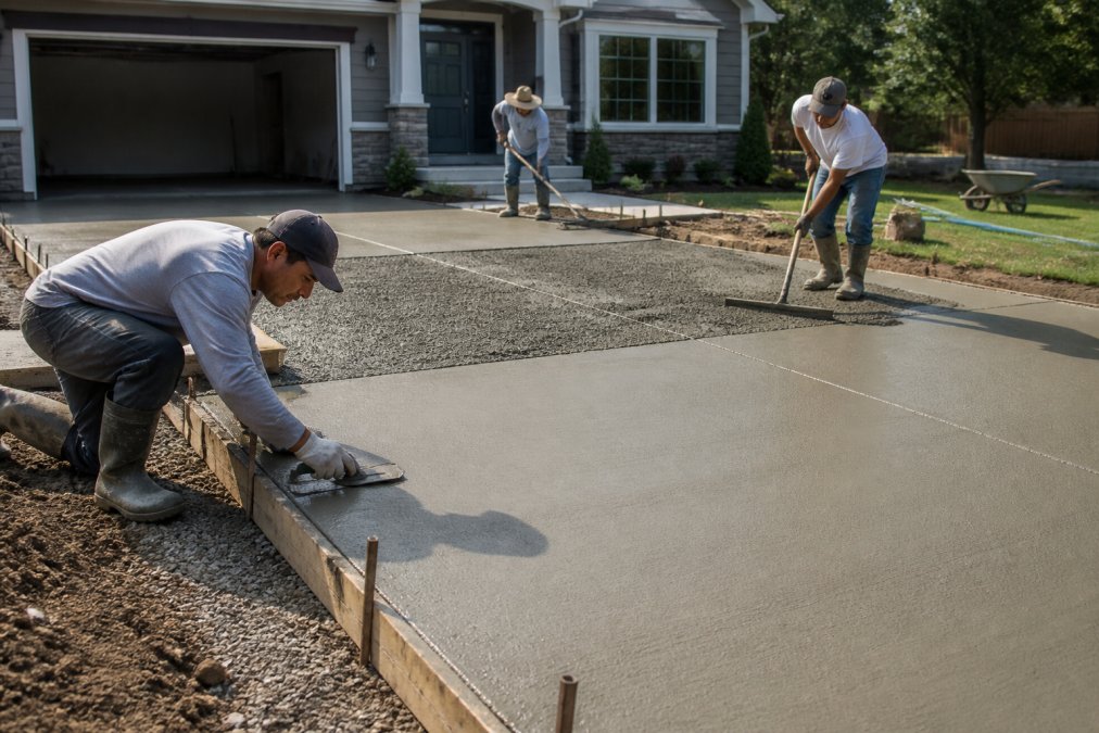 Residential Concrete Driveway Installation: Step-by-Step Process
