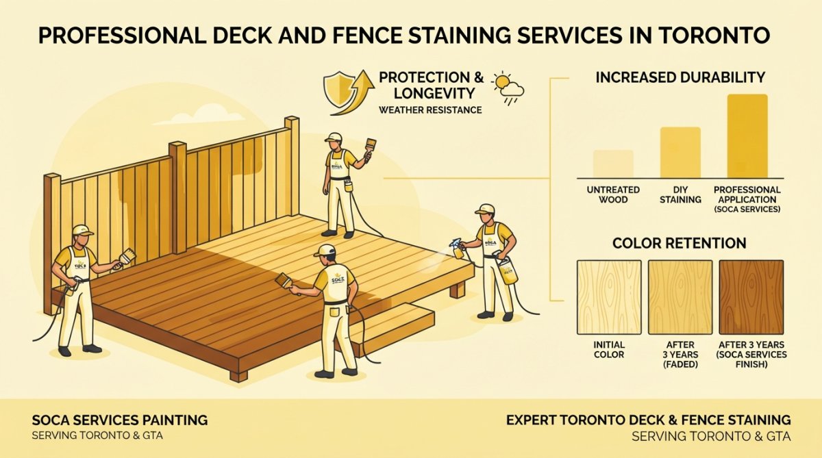 Professional illustration showing exterior painting contractors toronto
