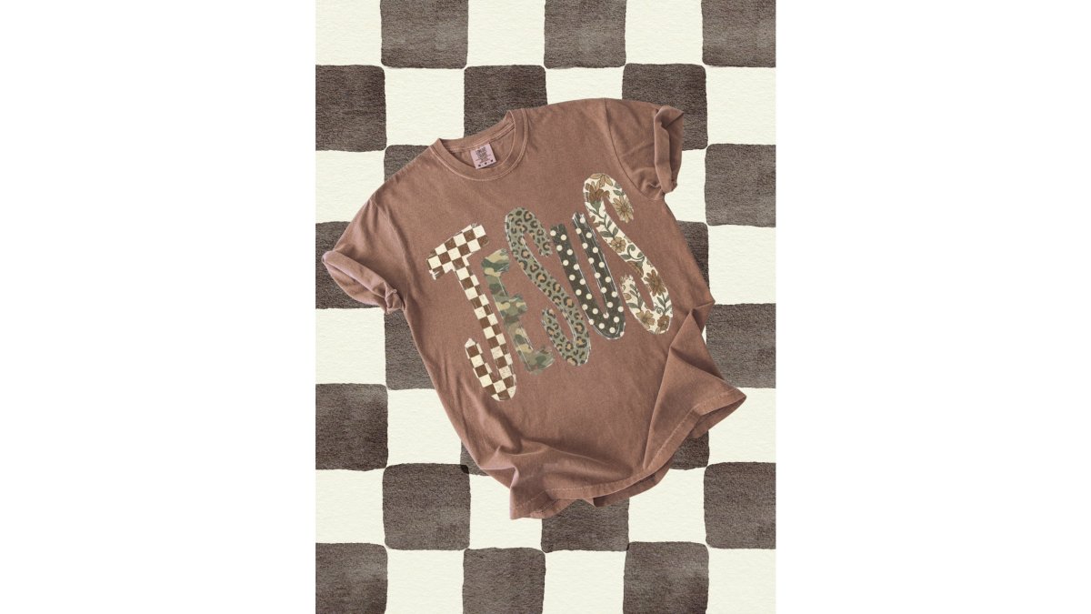 Retro Jesus Boho Fall Comfort Colors Graphic Tee