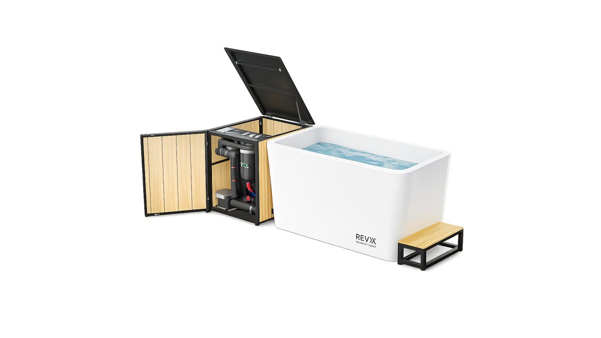 RevX X Tub Acrylic Cold Plunge + LUX High-Performance Chiller & Filtration System