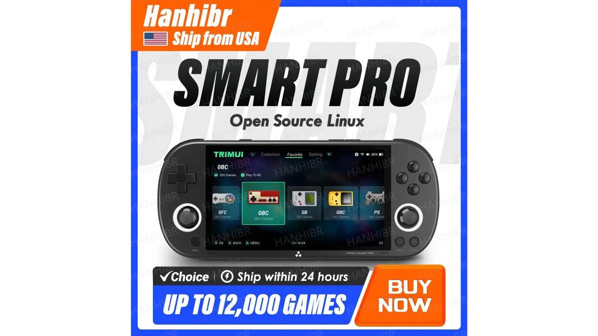 RGB Lighting Smartpro Retro Video Game Player