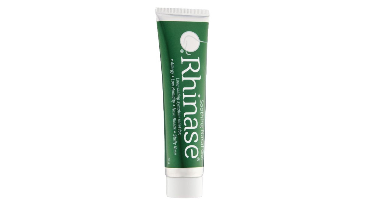 Rhinase Allergy Relief Lubricating Nasal Gel – Dual Salt, Steroid-Free Formula for Moisture & Comfort | Ideal for Swimmers and CPAP or oxygen therapy users | Safe for Children | 1 oz