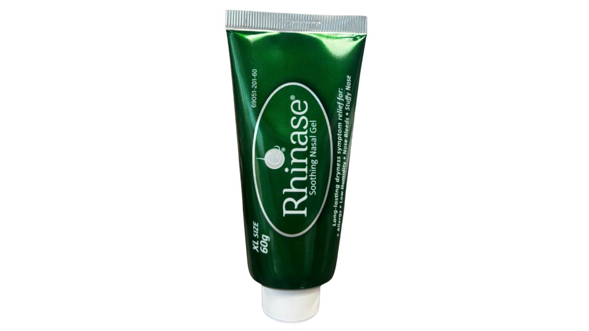 Rhinase Allergy Relief Lubricating Nasal Gel – Dual Salt, Steroid-Free Formula for Moisture & Comfort | Ideal for Swimmers and CPAP or oxygen therapy users | Safe for Children | 60 g