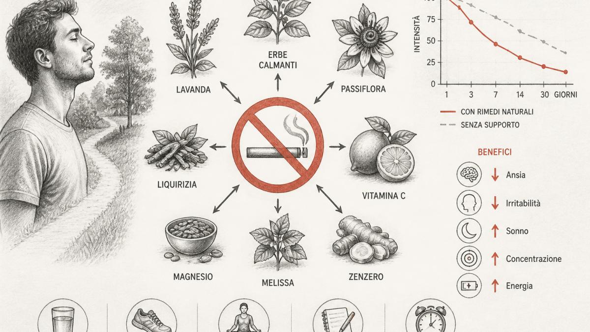 Rimedi naturali per alleviare l'astinenza da nicotina
