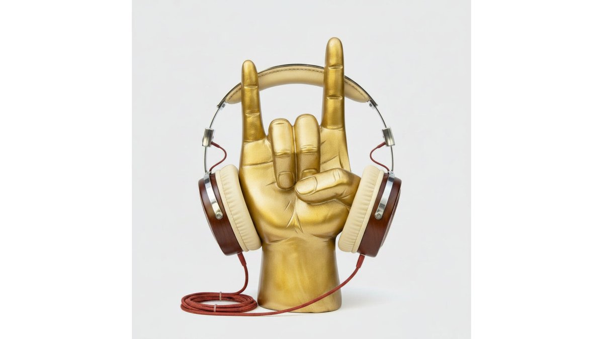 Rock On Headphone Stand with Gift Box for Music Lovers
