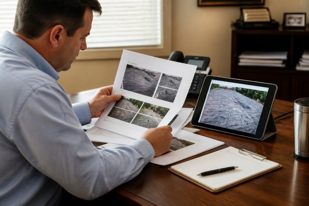 Step-by-step visual guide for roof maintenance