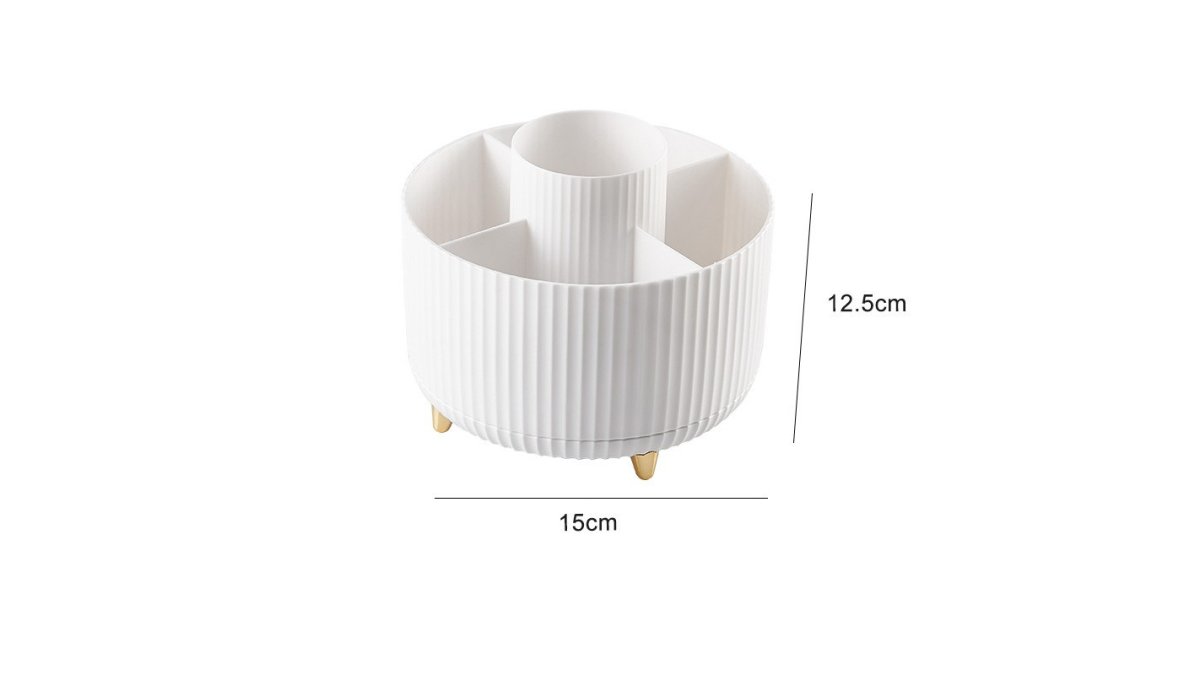 Rotating Desktop Makeup Brush Organizer
