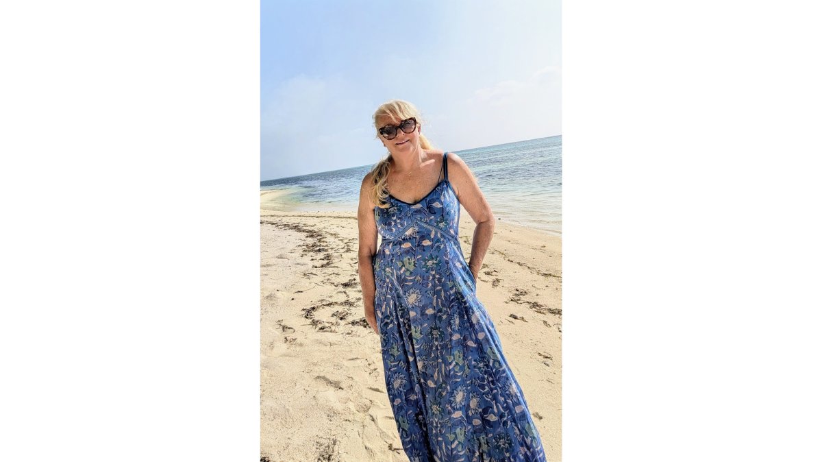 Royal Blue Desert Flower Sundress