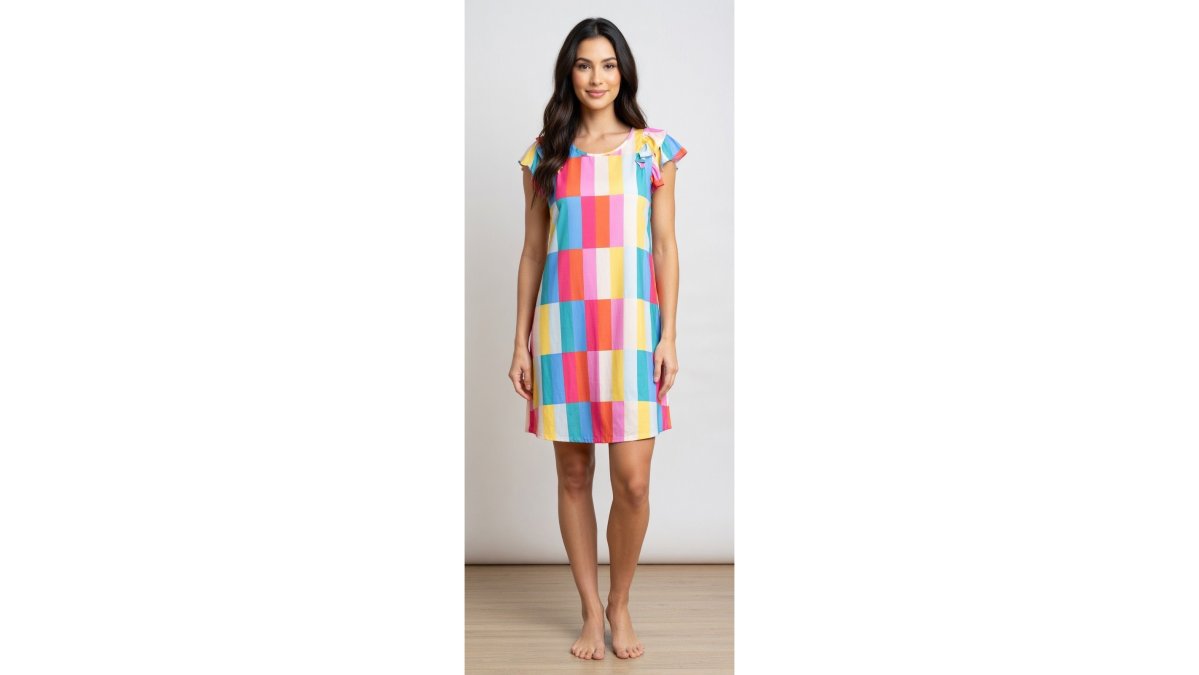 Ruffled Sleeve Midi Dress