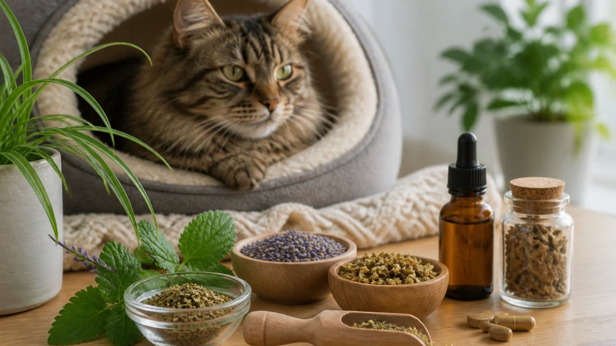 Safe Herbal Supplements for Feline Anxiety