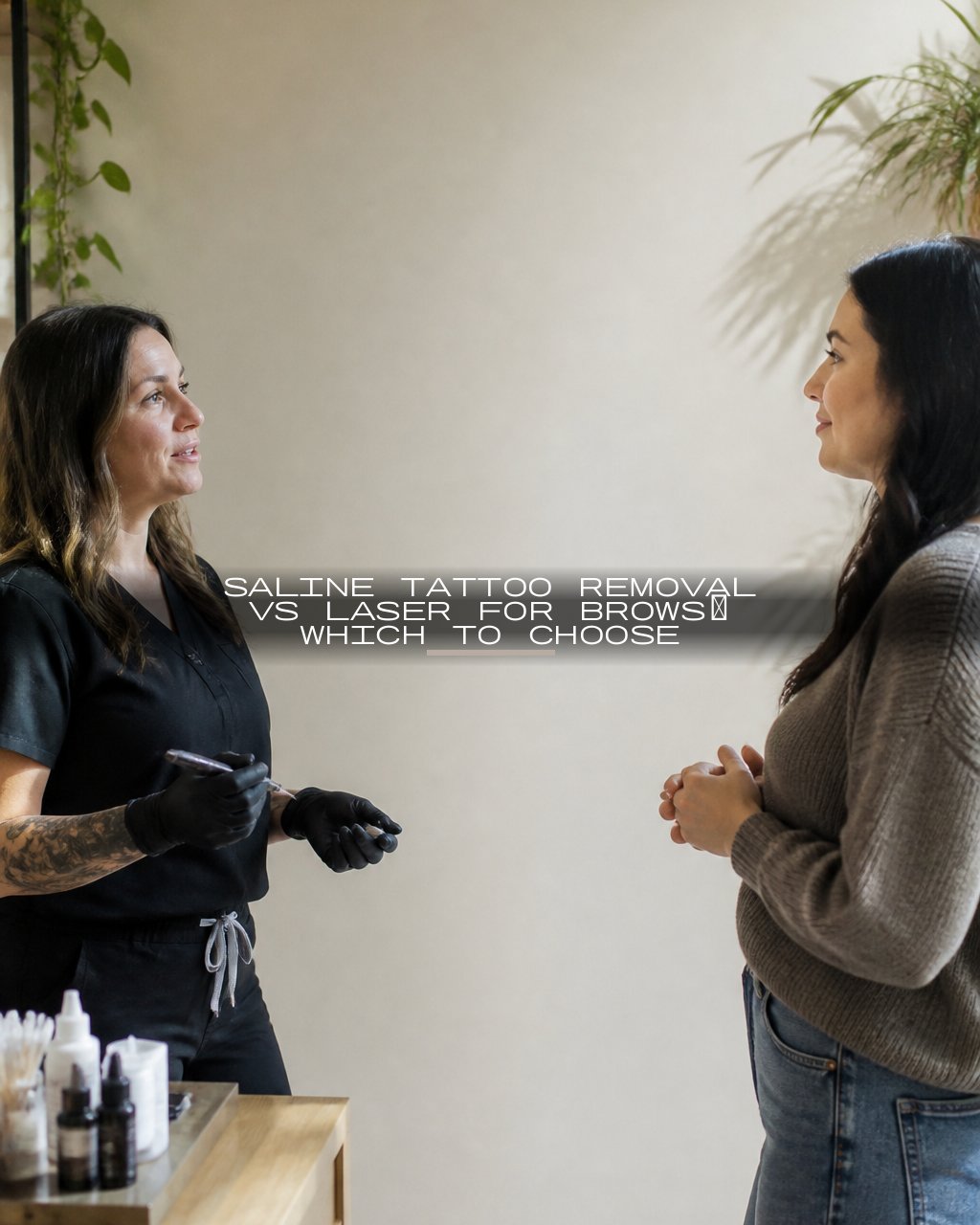 Saline Tattoo Removal vs Laser for Brows: Which to Choose