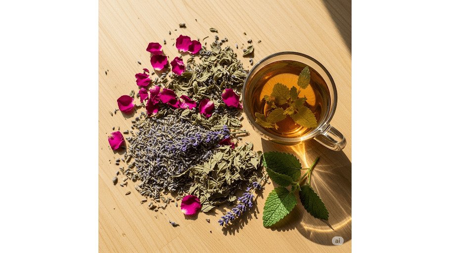 Sanctuary Garden: Rose, Tulsi, Lavender & Lemon Balm Tea