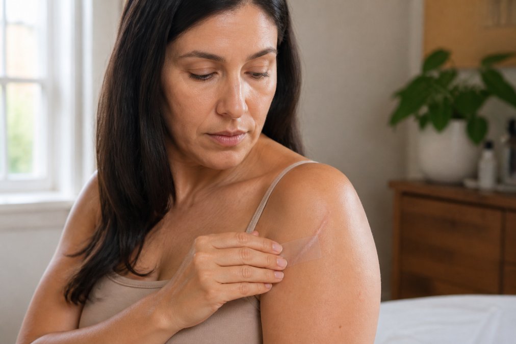Professional illustration showing her and woman and clean concepts for scar revision