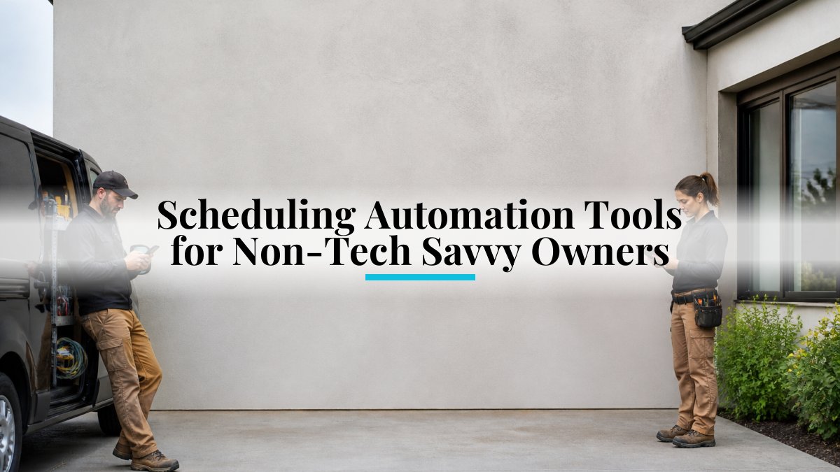 Scheduling Automation Tools for Non-Tech Savvy Owners