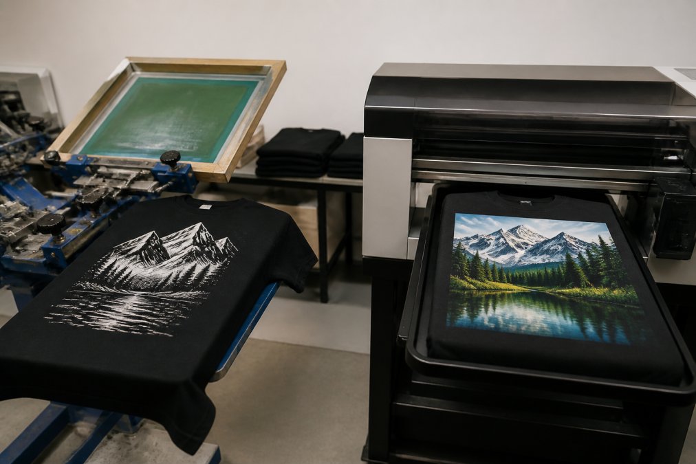 Screen Printing vs DTG for Small Batches