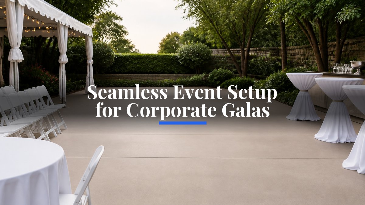 Seamless Event Setup for Corporate Galas