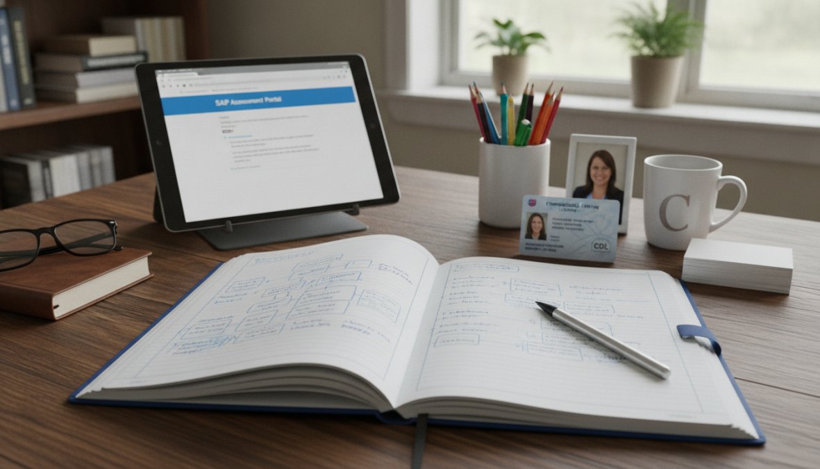 Step-by-step visual guide for A CDL for secure online sap assessment booking