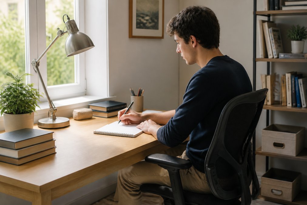 Professional illustration showing Student for secure student workspace