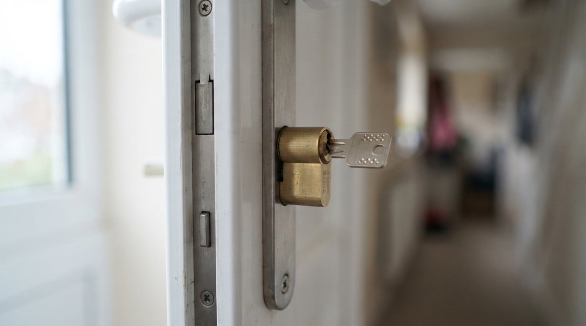 Professional illustration showing secure uPVC doors