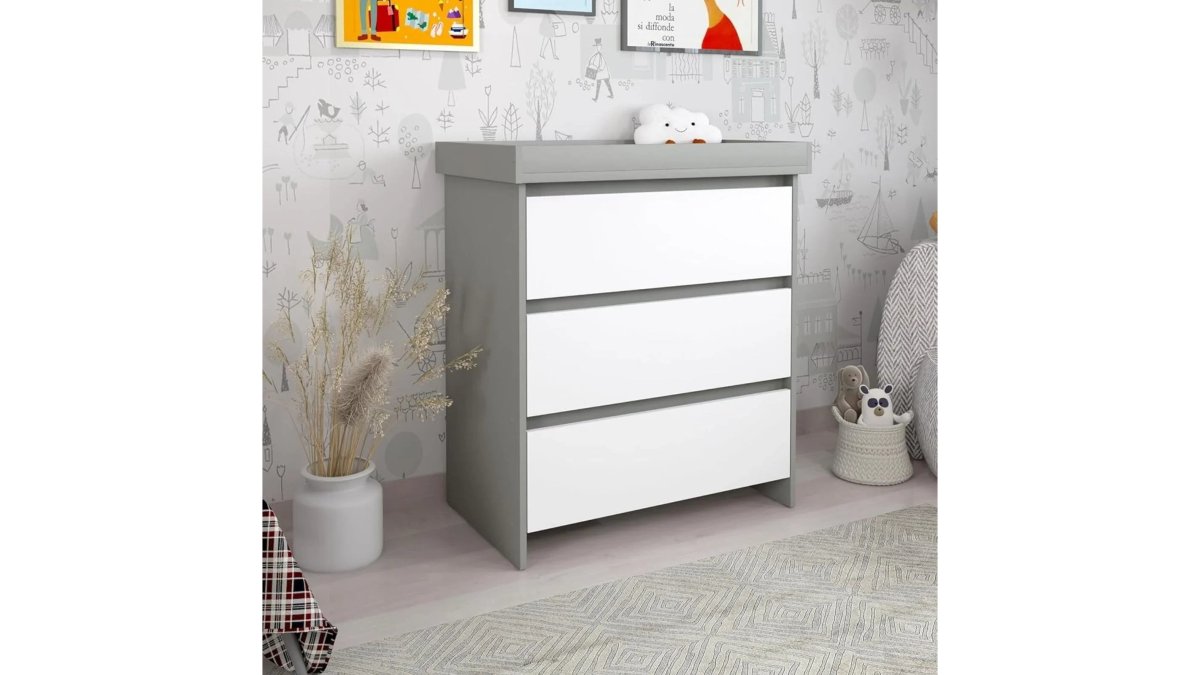 Shefa Kids 880 Baby Changing Unit - Grey/White