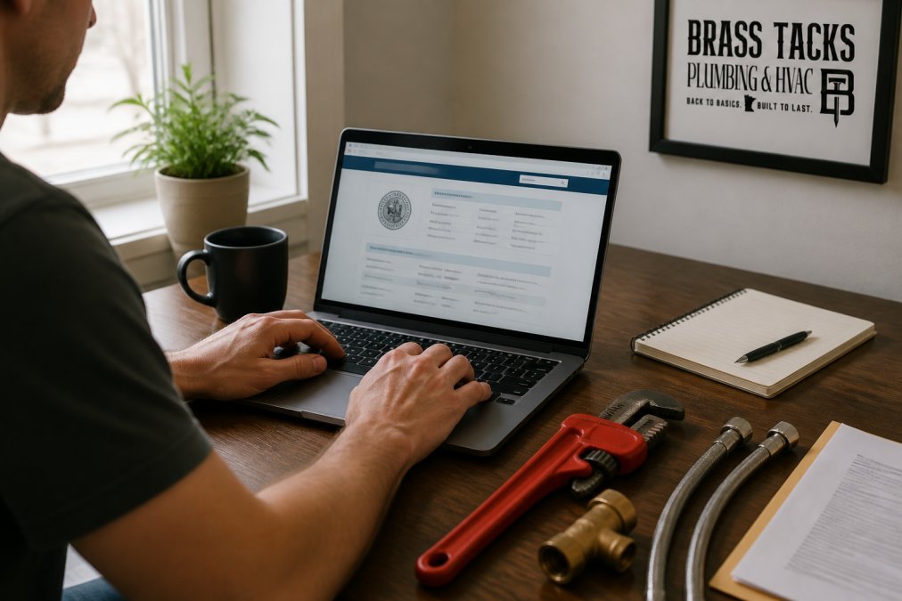 Step-by-step visual guide for Close for dishonest plumbing companies