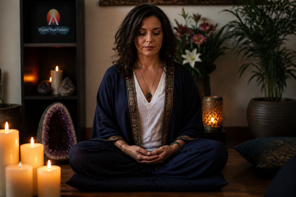 Signs of Spiritual Connection After Grief 2 Professional illustration showing Person for spiritual connection after grief