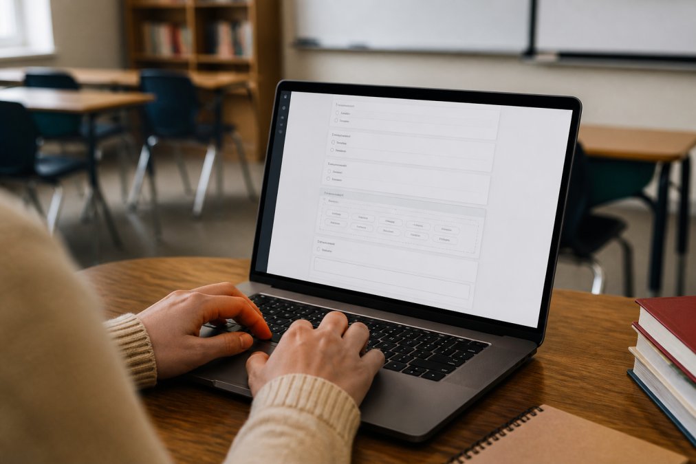 Step-by-step visual guide for simplify rubric creation for digital assignments