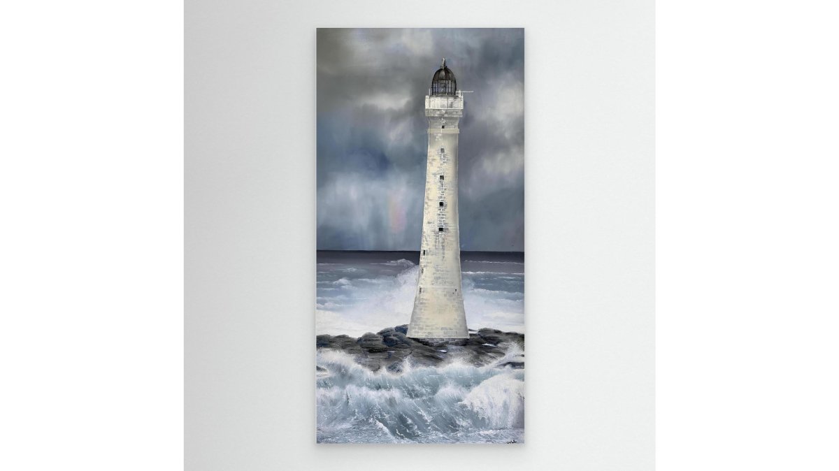Skerryvore Lighthouse - canvas print from original artwork