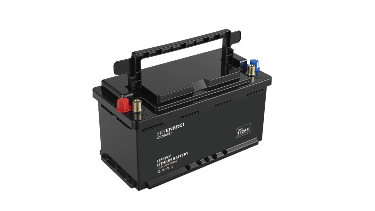 Skyenergi Core2 172Ah Lithium Leisure Battery (H8) DIN Fit - Bluetooth & Heat-Pad