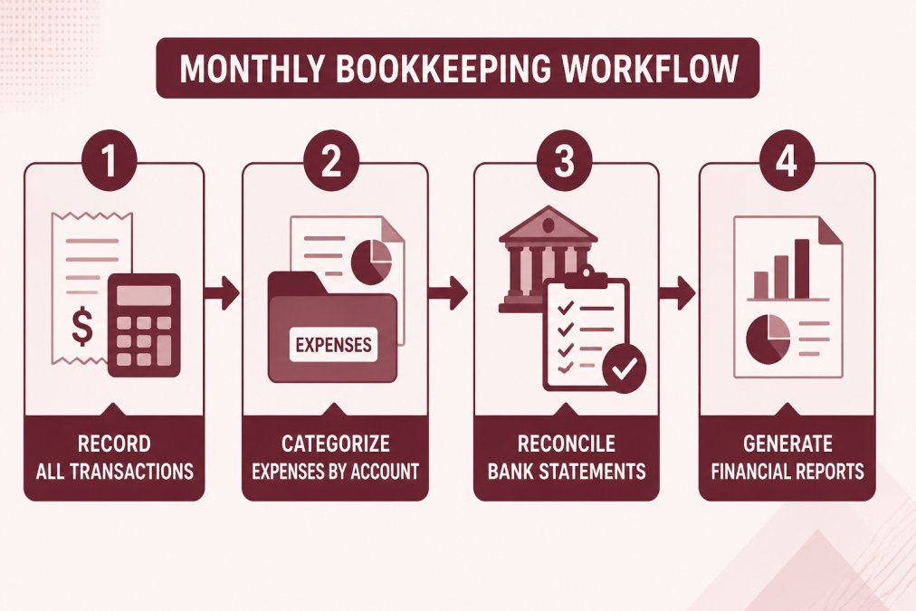 Best practices diagram for small business accounting tips