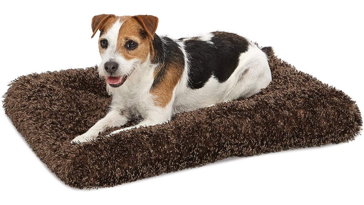 Small Quiettime Deluxe Coco Chic Pet Bed, Ultra-Soft & Overstuffed, Machine Washable, Fits 24-Inch Crate