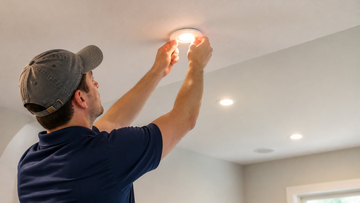 Smart Home Energy Efficient Lighting Installation