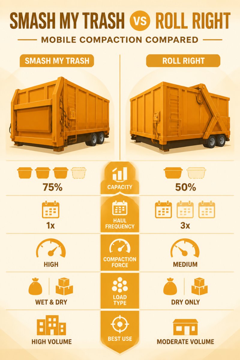Smash My Trash vs Roll Right: Mobile Compaction Compared