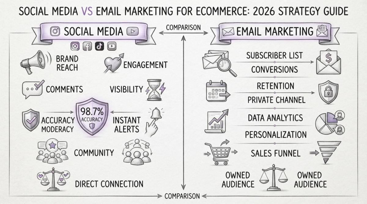 Social Media vs Email Marketing for Ecommerce: 2026 Strategy Guide