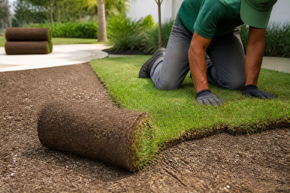 Sod Installation vs Grass Seeding in North Miami