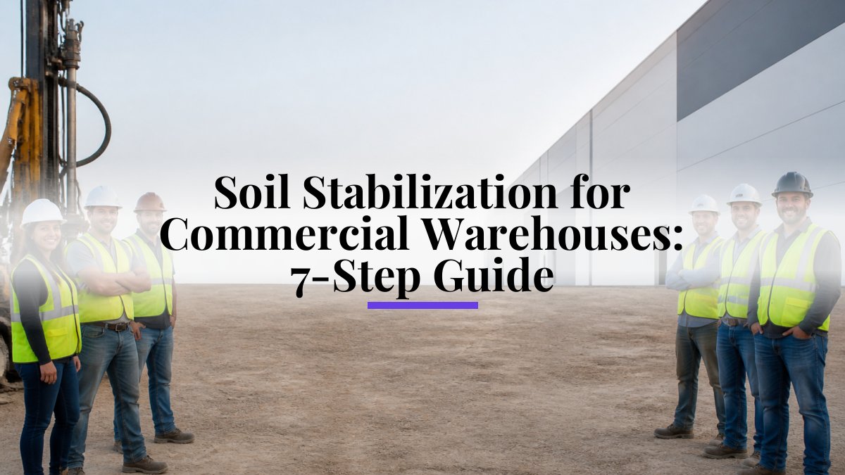 Soil Stabilization for Commercial Warehouses: 7-Step Guide
