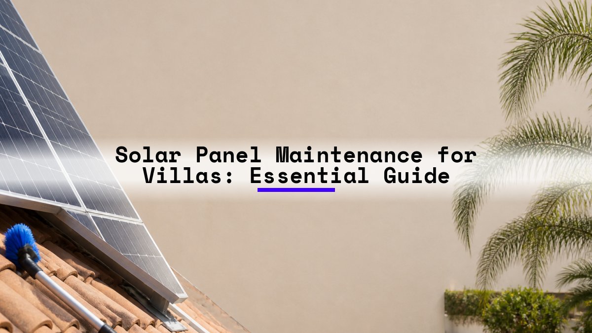 Solar Panel Maintenance for Villas: Essential Guide